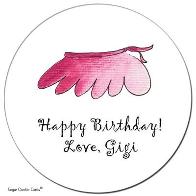 Sugar Cookie Gift Stickers - Tutu Round Sugar Cookie Gift Stickers - Tutu Round